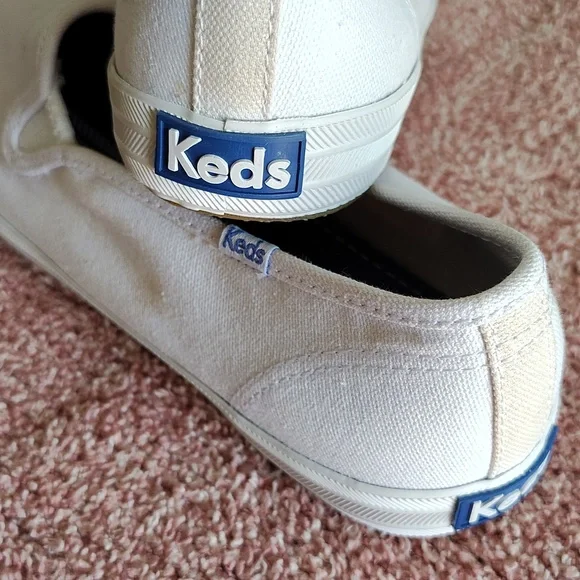Keds Ladies Slip-On Canvas Loafers — White - Picture 5 of 5